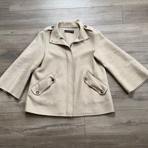 Zara Beige Jacket - Size Medium